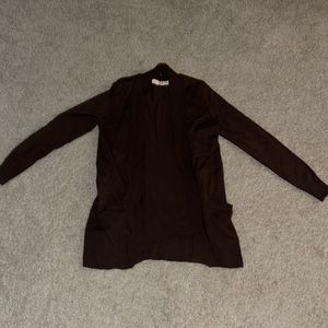 Like New WOMANS Small (4-6) chocolate Brown Cardigan.